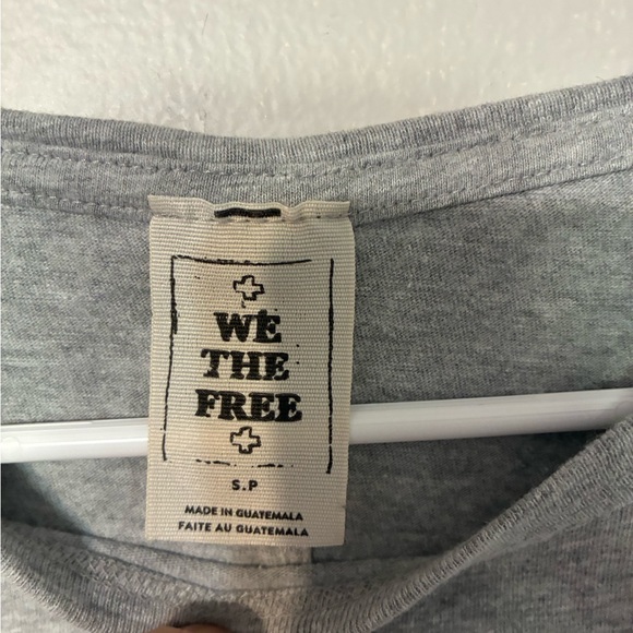 We The Free Heather Gray Short Sleeve Top - Picture 2 of 3